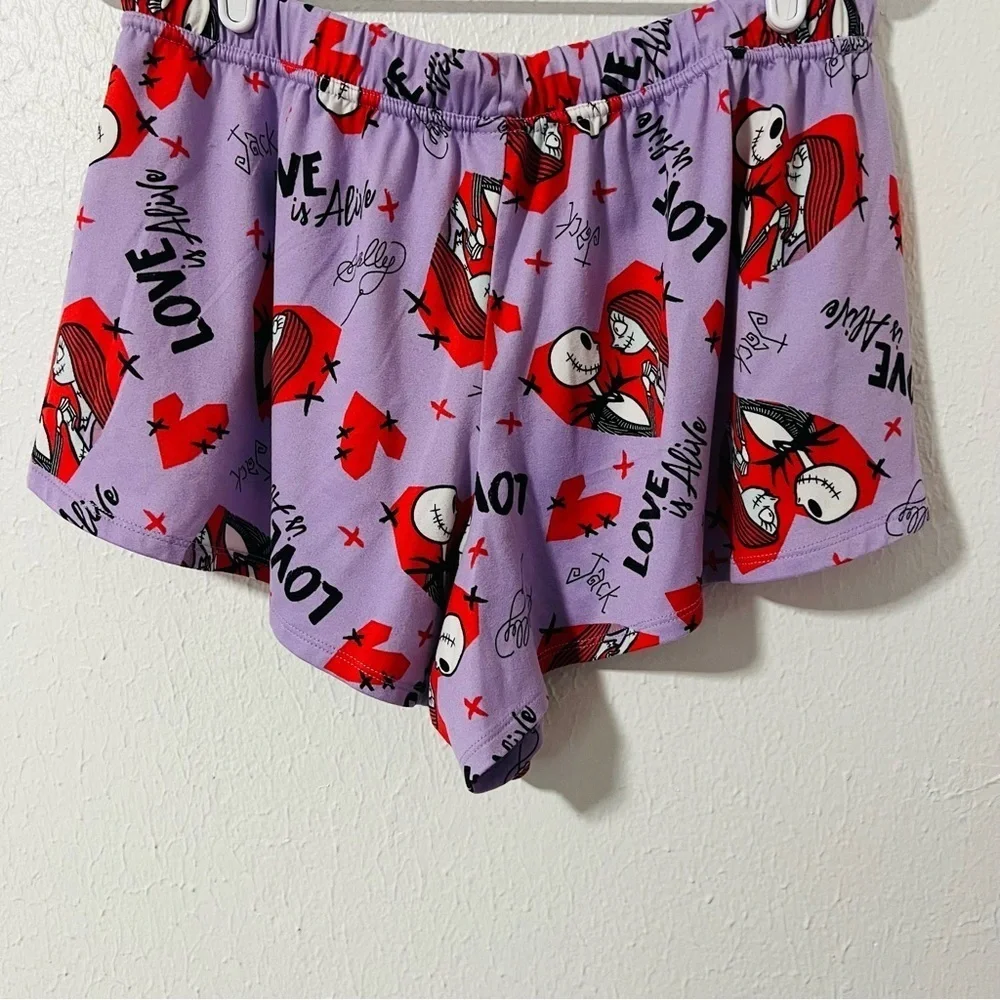 Disney The Nightmare Before Christmas Christmas Womens 2Piece Pajama Set Medium - Picture 8 of 11